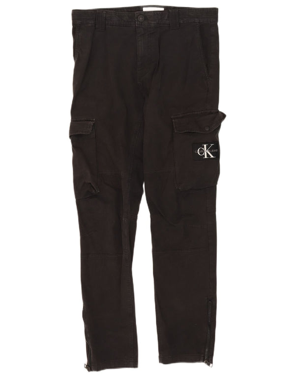 Мужские брюки карго Calvin Klein Slim W30 L30, черные, хлопковые