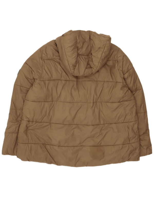 Женская стеганая куртка Zara UK 20 2XL бежевый полиэстер