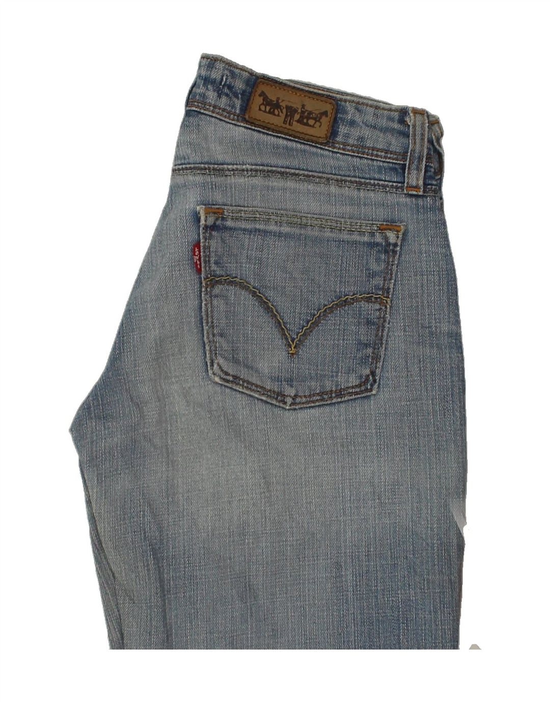 LEVI'S Womens 572 Bootcut Jeans W26 L27 Blue Cotton Vintage Levi's and Second-Hand Levi's from Messina Hembry 