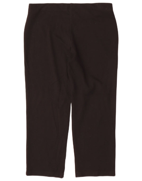 Женские прямые брюки чинос MARKS & SPENCER UK 16, большие W36 L26, черные