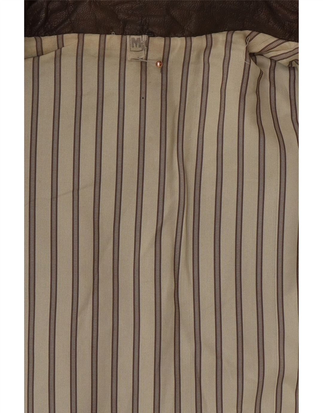 Мужской кожаный жилет VINTAGE UK 38 среднего коричневого цвета