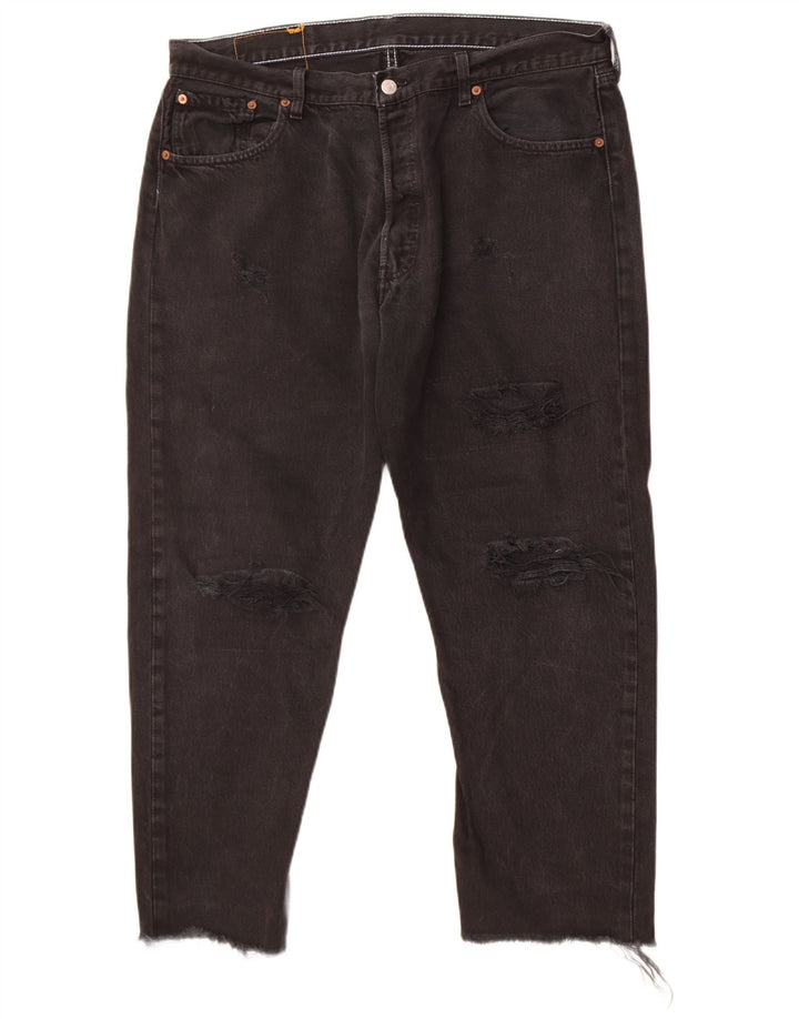 Мужские прямые джинсы Levi's 501 W36 L26 черные