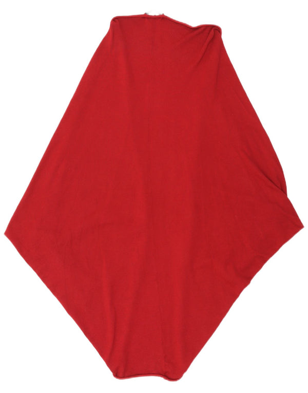 Женский удлиненный открытый кардиган ZARA UK 14, средний темно-бордовый цвет