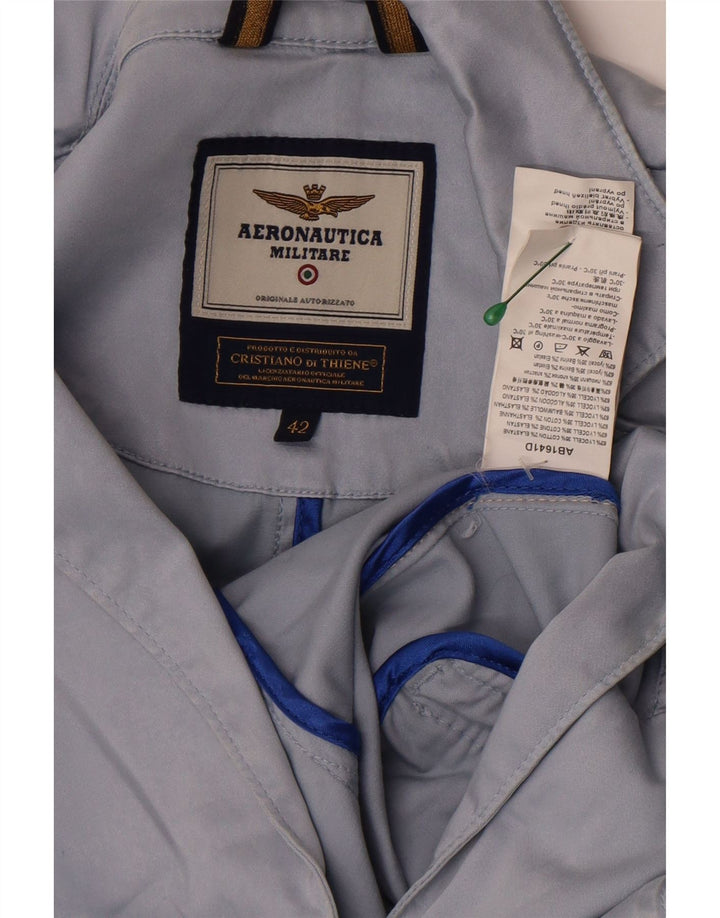 Женский пиджак на 2 пуговицах Aeronautica Militare IT 42, средний синий