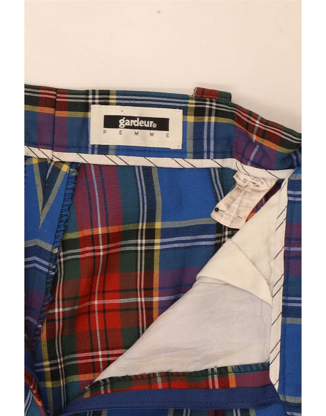 GARDEUR Женские костюмные брюки UK 12 Medium W28 L29 Разноцветная клетка