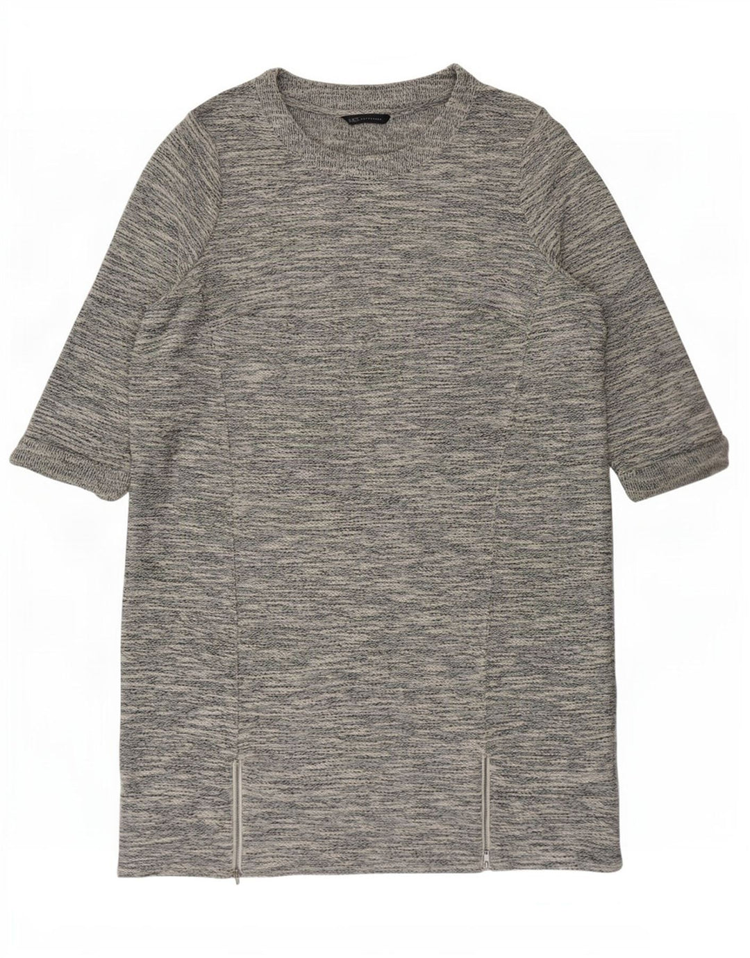 Женское платье прямого кроя с рукавом 3/4 Marks & Spencer, Великобритания 20, 2XL, серое в крапинку