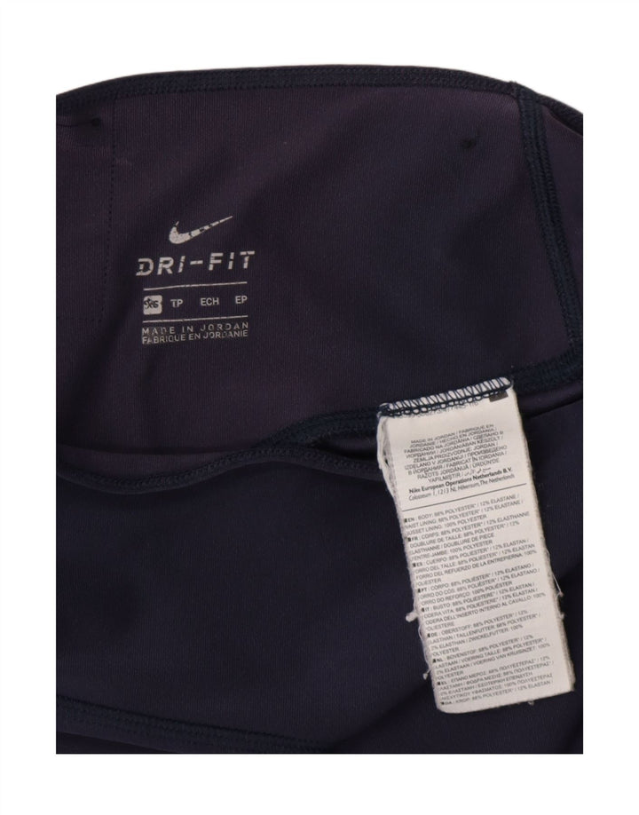 Женские леггинсы NIKE Dri Fit UK 6 XS, темно-синий полиэстер