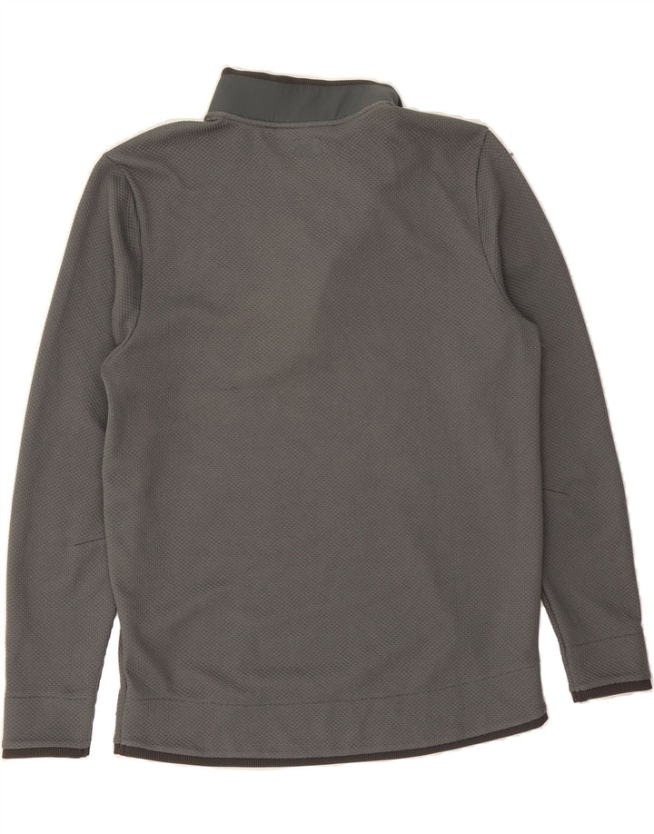 UNDER ARMOUR Mens Button Neck Pullover Tracksuit Top Large Grey Polyester Vintage Under Armour and Second-Hand Under Armour from Messina Hembry 