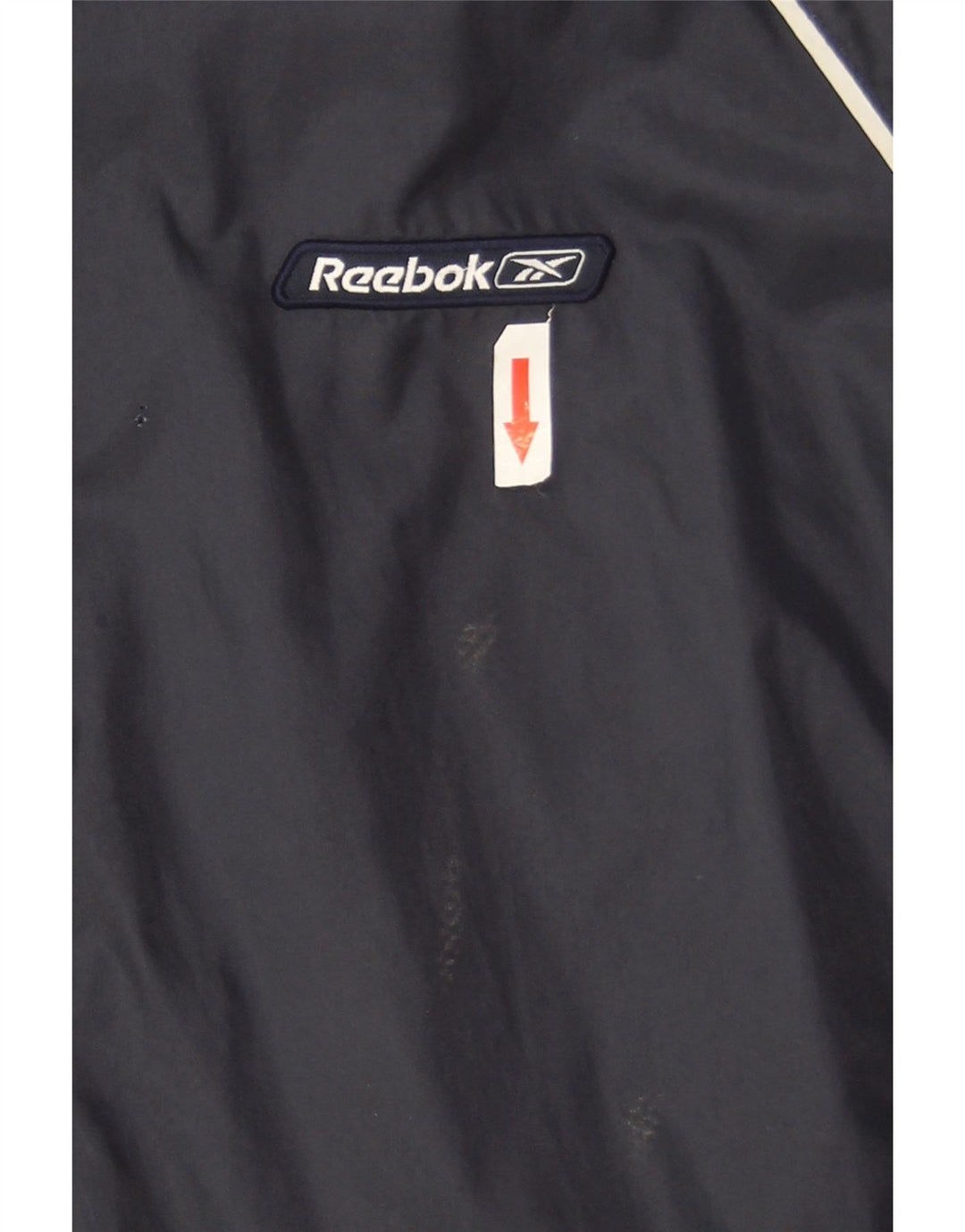 Мужская дождевик Reebok UK 40, большая темно-синяя нейлоновая куртка