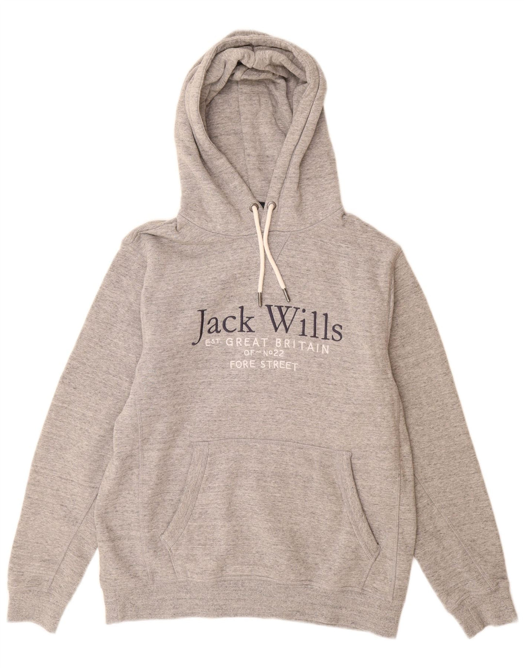 Jack Wills Мужской джемпер с капюшоном с рисунком, средний серый хлопок в крапинку