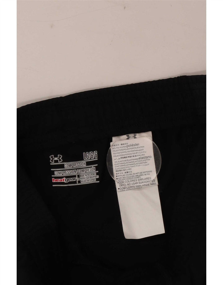 Женские леггинсы Under Armour Heat Gear UK 16, большой черный полиэстер