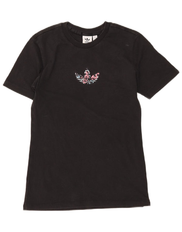 Женская футболка с рисунком ADIDAS Top UK 6 XS, черный хлопок