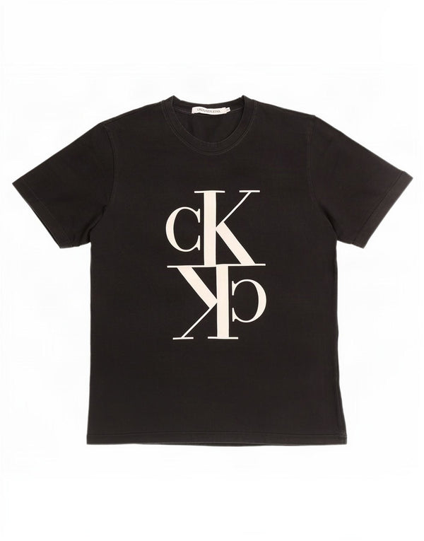 Женская футболка с рисунком Calvin Klein Jeans Top UK 18 XL, черная