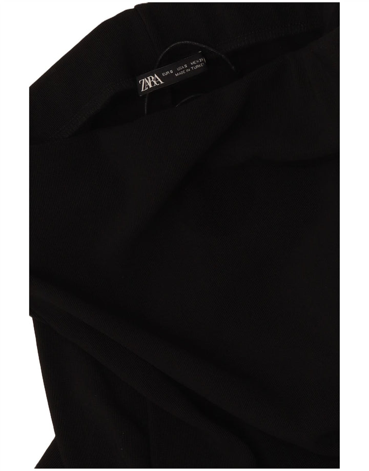 Женская юбка-миди Zara, маленькая W26, черная