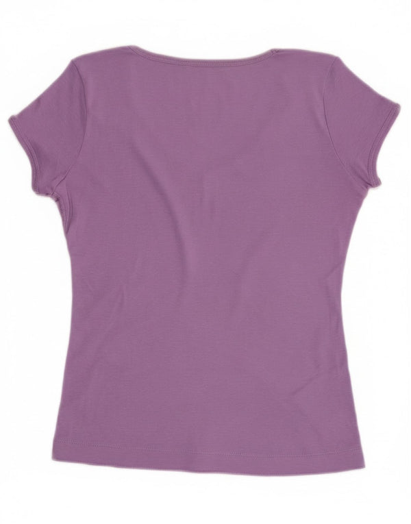 Женская футболка Champion Heritage Fit Top UK 12, средний фиолетовый