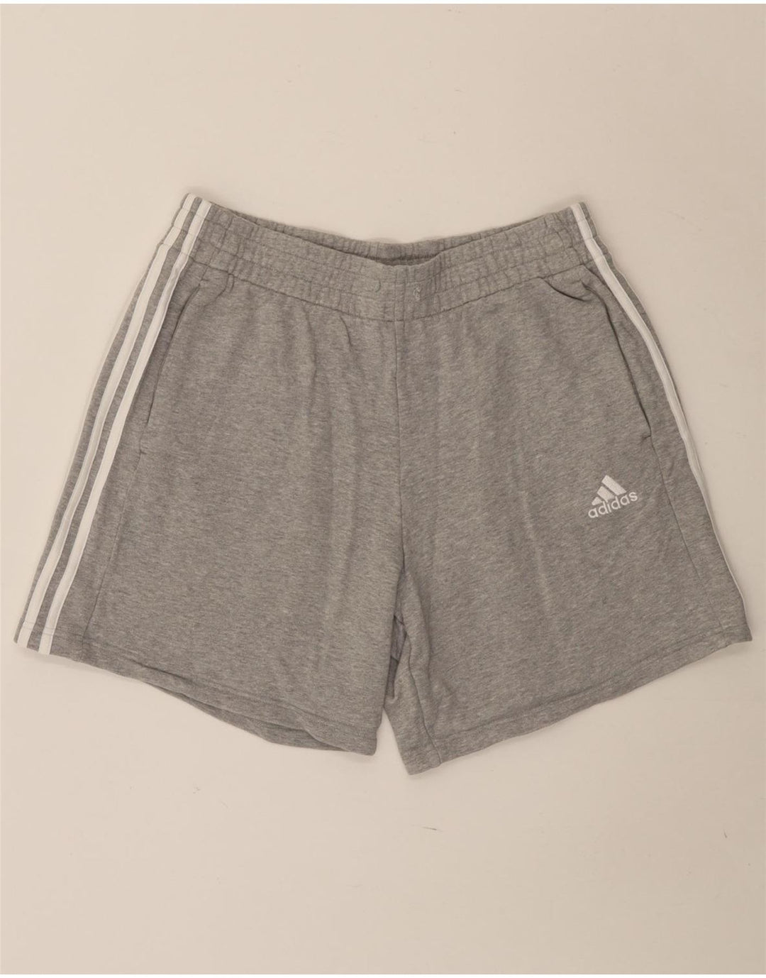 Мужские спортивные шорты Adidas, большие серые хлопковые крапинки