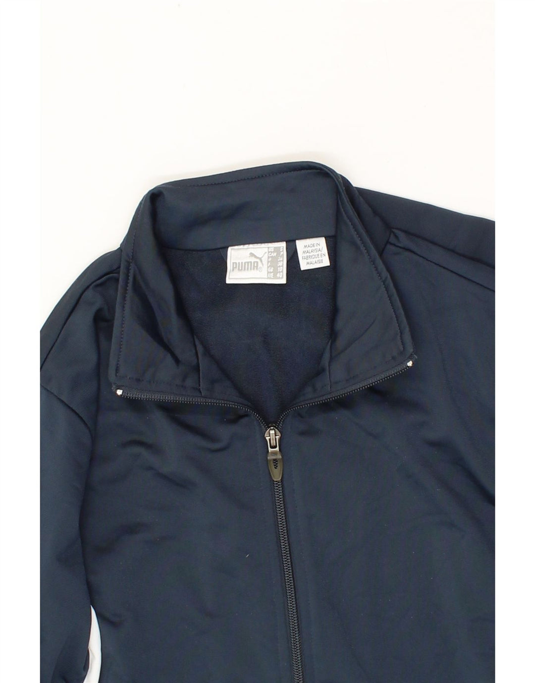 PUMA Womens Tracksuit Top Jacket UK 10 Small Grey Colourblock Polyester Vintage Puma and Second-Hand Puma from Messina Hembry 