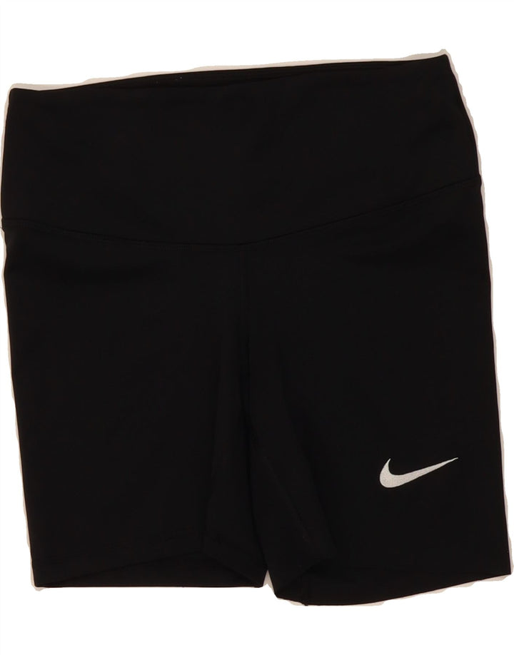 NIKE Womens Sport Shorts UK 12 Medium  Black Polyester Vintage Nike and Second-Hand Nike from Messina Hembry 