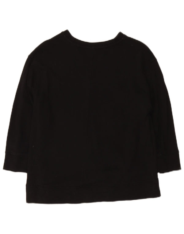 Женский свитер Zara с рукавом 3/4, британский 14, средний черный хлопок