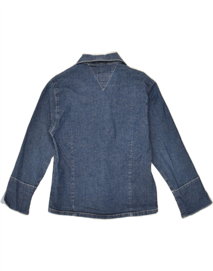 TOMMY HILFIGER Girls Denim Jacket 3-4 Years Medium Navy Blue Cotton | Vintage Tommy Hilfiger | Thrift | Second-Hand Tommy Hilfiger | Used Clothing | Messina Hembry 