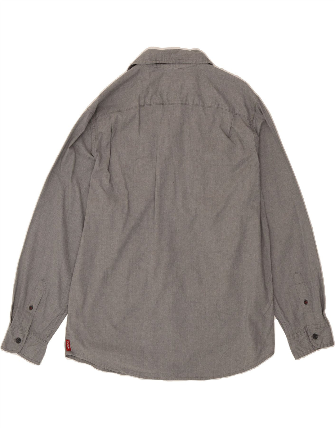 WRANGLER Mens Flex for Comfort Shirt Large Grey Cotton Vintage Wrangler and Second-Hand Wrangler from Messina Hembry 
