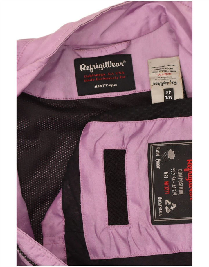 REFRIGIWEAR Womens Bomber Jacket IT 44 Medium Purple Polyamide
