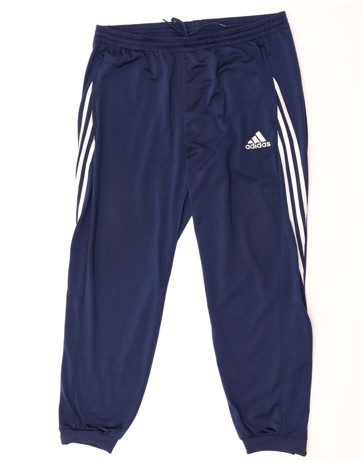 Мужские спортивные брюки Adidas Joggers XL темно-синие из полиэстера