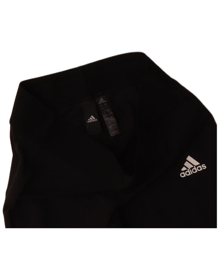 Женские леггинсы ADIDAS UK 8/10, маленькие, черные, хлопковые