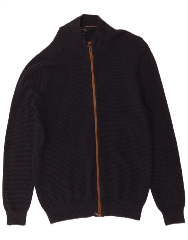 Мужской кардиган Massimo Dutti 2XL темно-синий хлопок