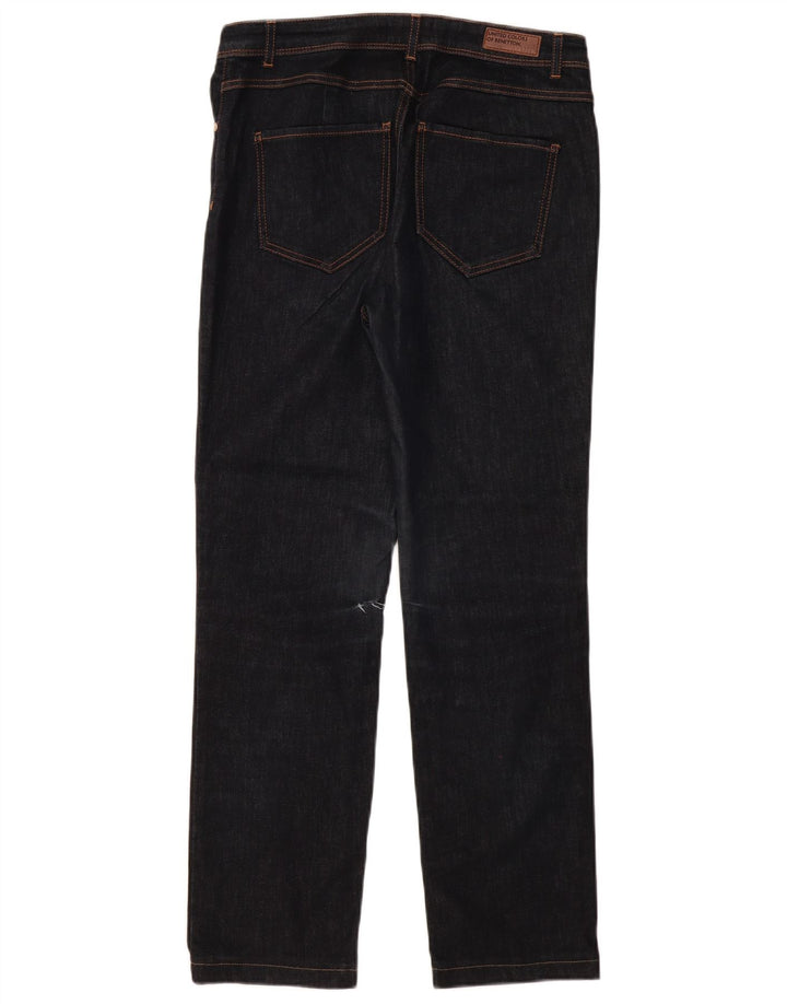 BENETTON Женские прямые джинсы W31 L30 Темно-синие, хлопок