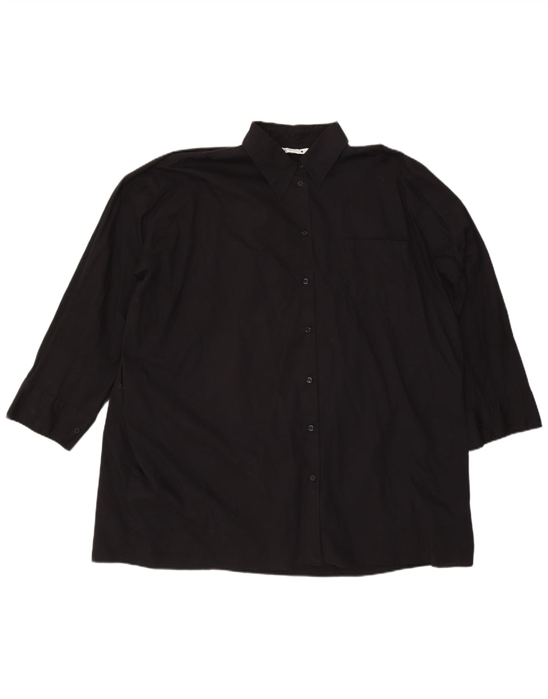 Женская рубашка оверсайз ZARA UK 18 XL, черная