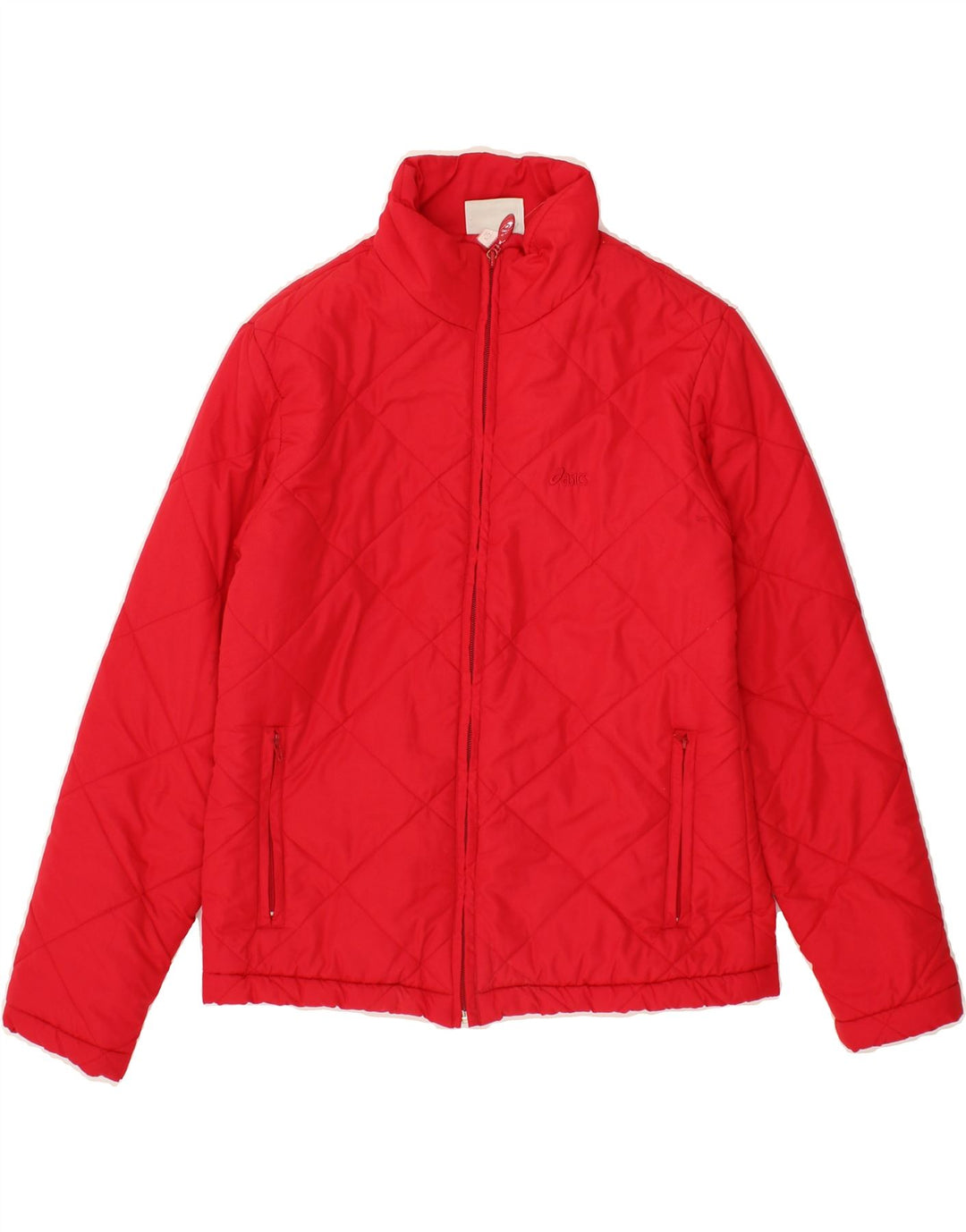 ASICS Girls Padded Jacket 11-12 Years Red Polyester Vintage Asics and Second-Hand Asics from Messina Hembry 