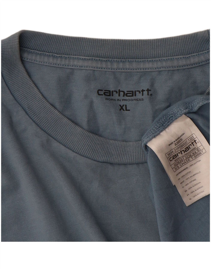 Мужская футболка Carhartt Top XL, синяя, хлопок