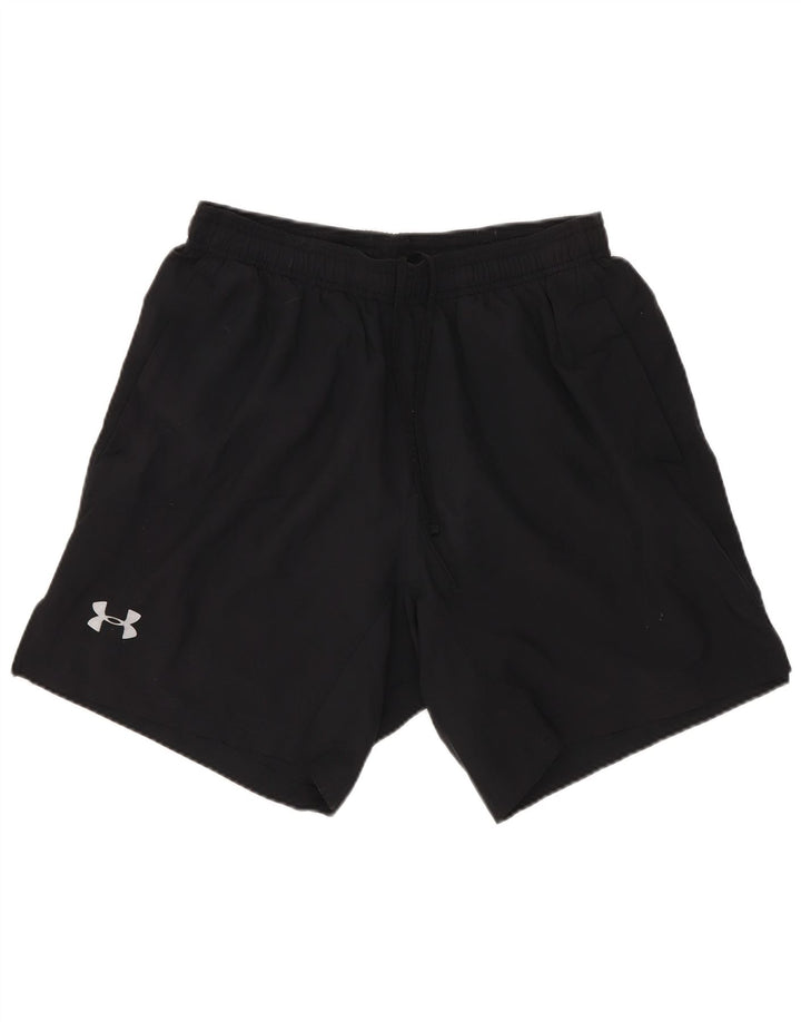 Мужские спортивные шорты Under Armour, маленькие черные из полиэстера