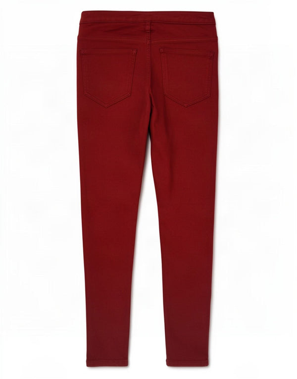 Женские джинсы суперскинни Marks & Spencer UK 10, маленькие W26 L26, бордовые