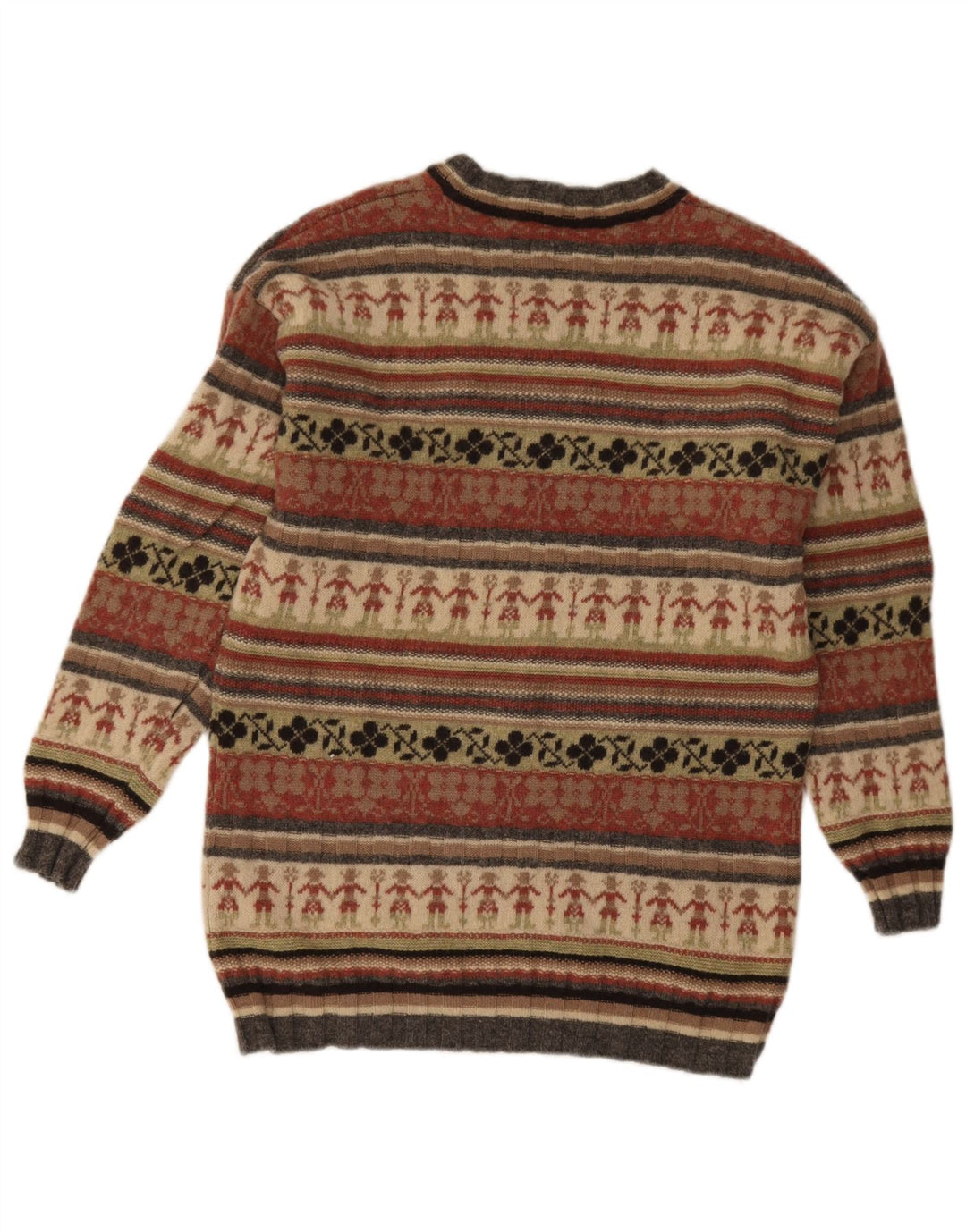 Женский джемпер с круглым вырезом Stefanel UK 14, средний разноцветный