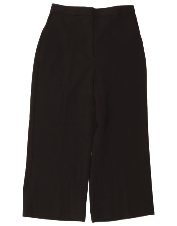 Женские укороченные брюки с завышенной талией Zara, большие W30 L24, черные