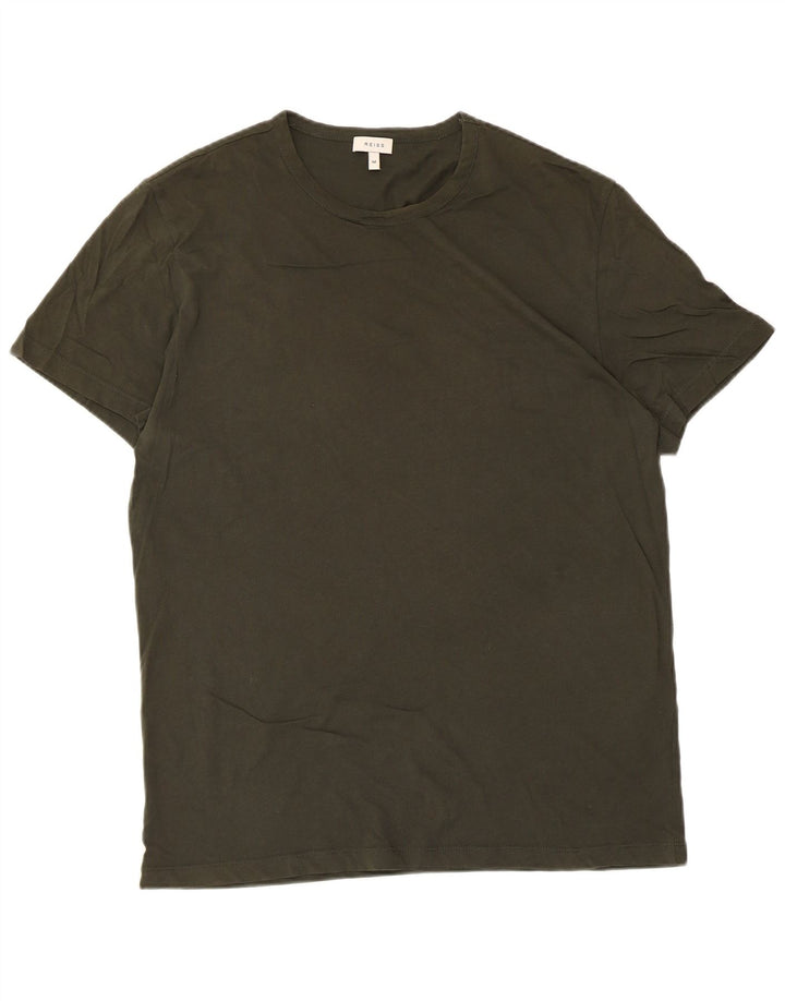 Мужская футболка Reiss Top Medium Khaki Cotton