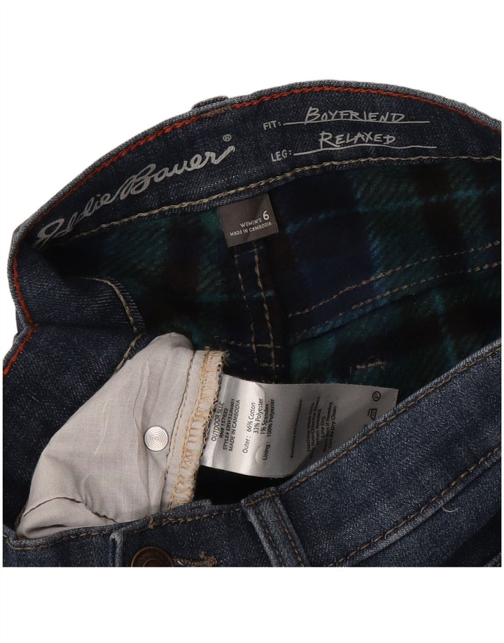 Женские узкие джинсы-бойфренды Eddie Bauer, США 6, средние W30 L30, синие