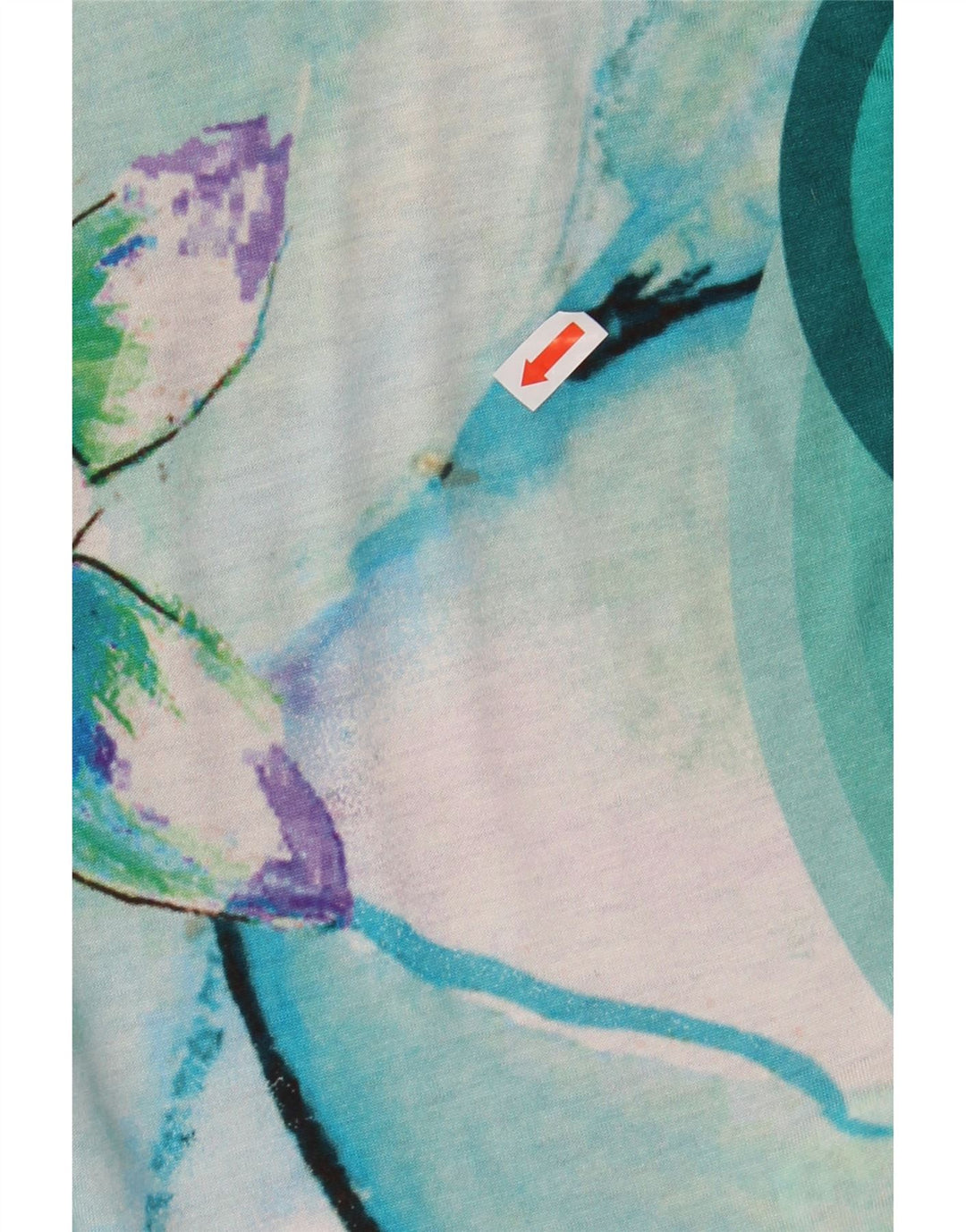 Женская блузка с крыльями летучей мыши DESIGUAL, Великобритания, 10 маленьких размеров, вискоза синего цвета с цветочным принтом