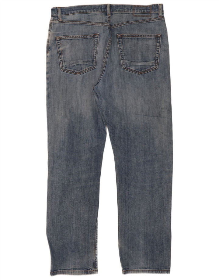 Мужские зауженные джинсы Marks & Spencer W34 L31 синие, хлопок