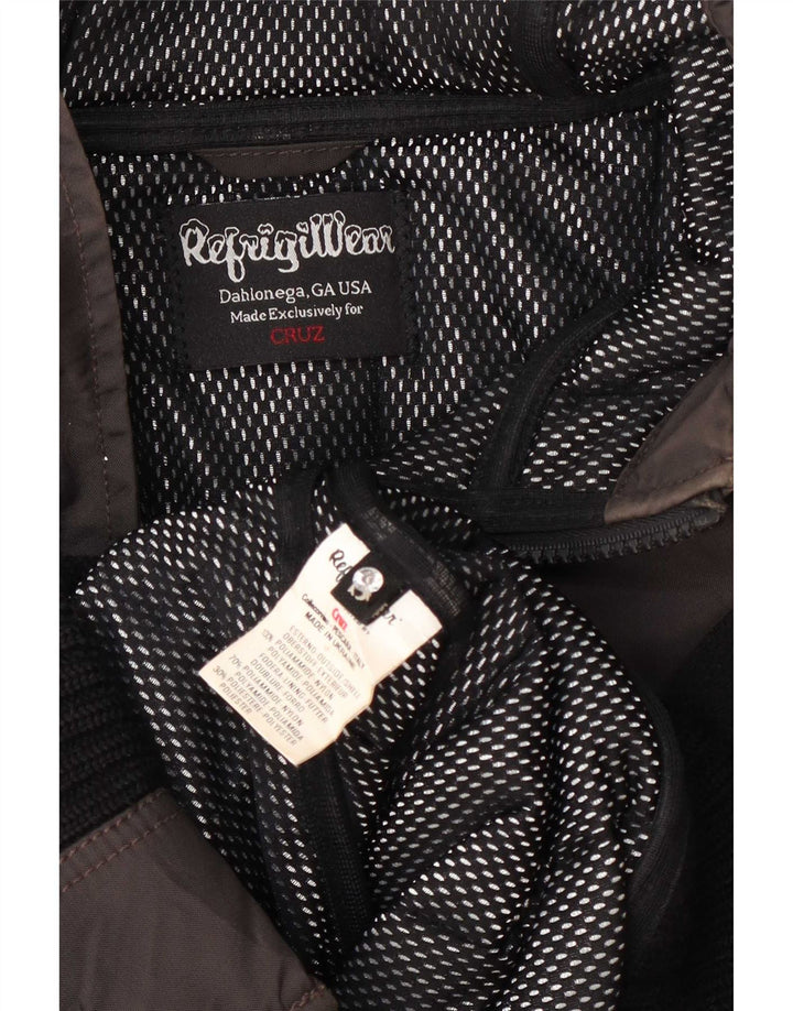 Женская ветровка Refrigiwear с капюшоном UK 8, маленький серый полиэстер