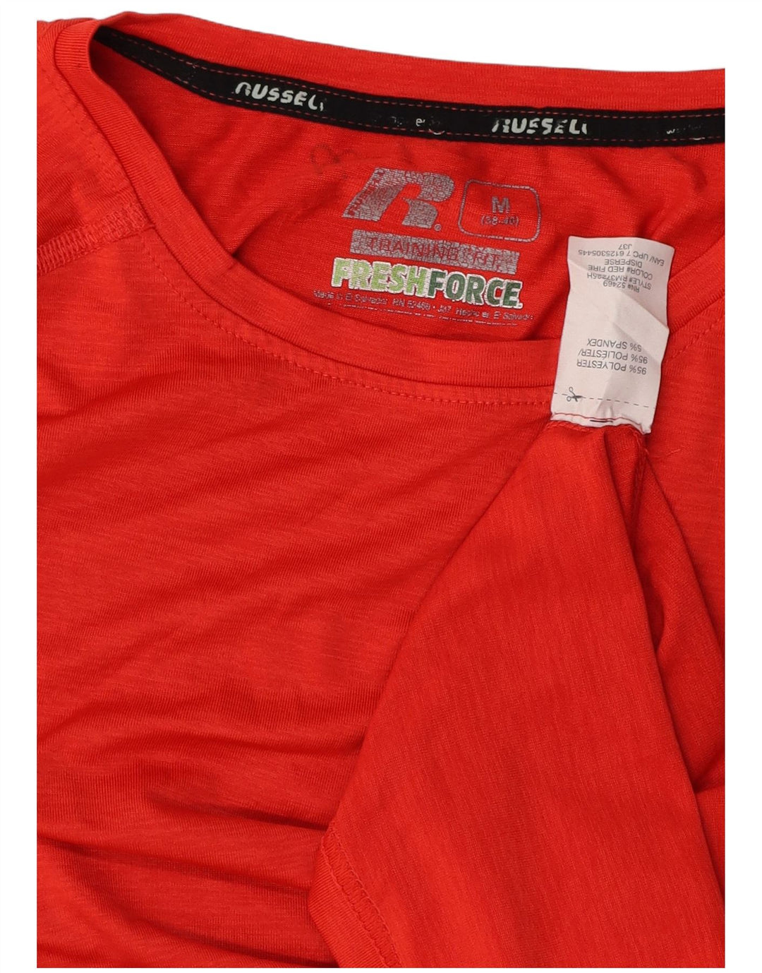 Мужская футболка RUSSELL ATHLETIC Top UK 38/40, средний красный полиэстер