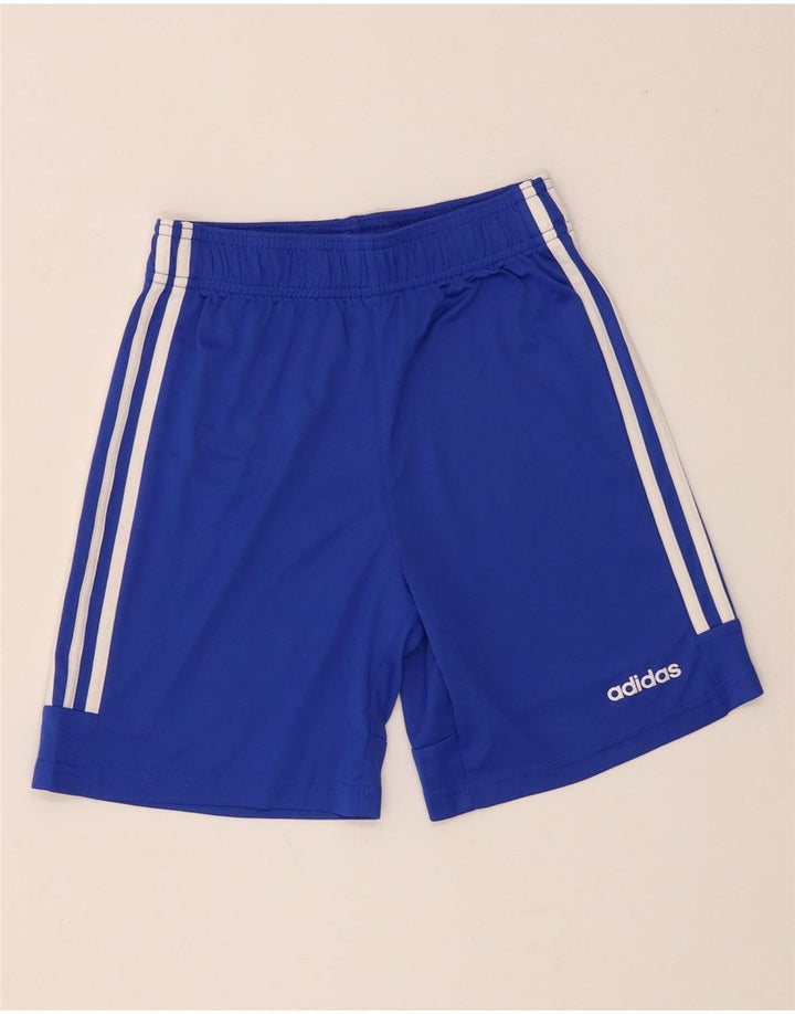 Спортивные шорты Adidas Climalite для мальчиков 11-12 лет, синие, полиэстер