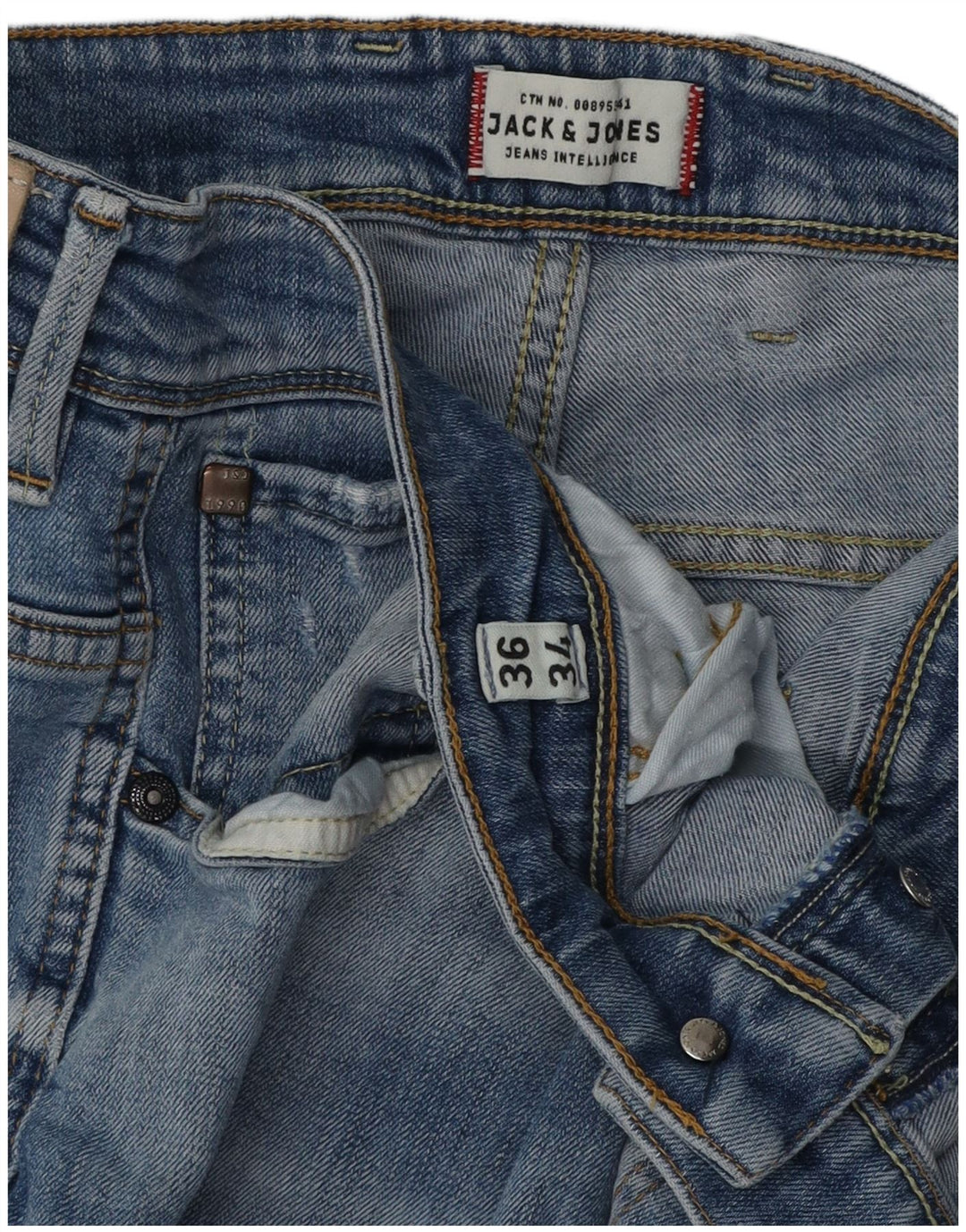 Мужские узкие джинсы Jack & Jones W36 L34 синие