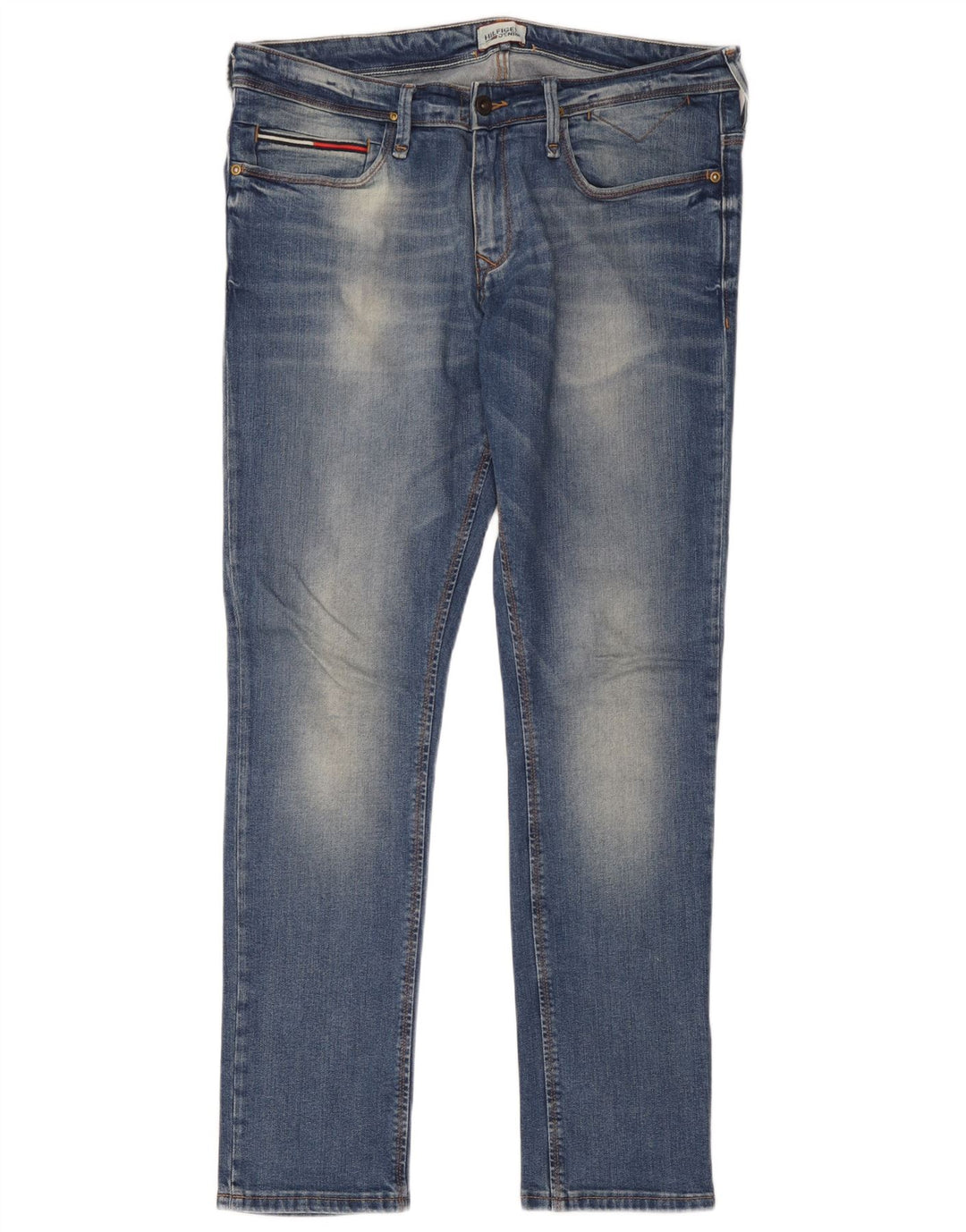 Мужские узкие джинсы Tommy Hilfiger W34 L32, синие, хлопок