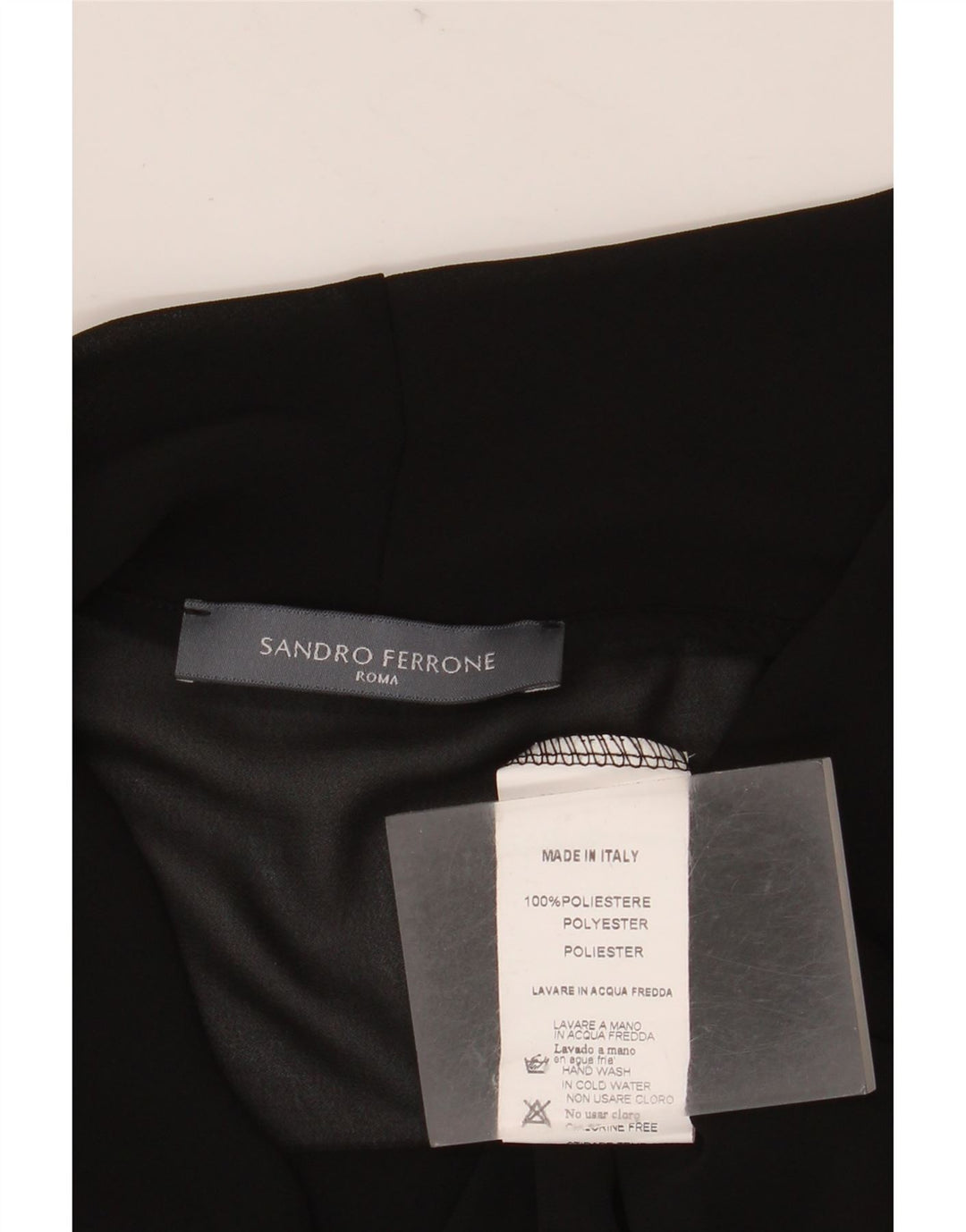 Женская прозрачная блузка Sandro Ferrone Top UK 10, маленький черный полиэстер