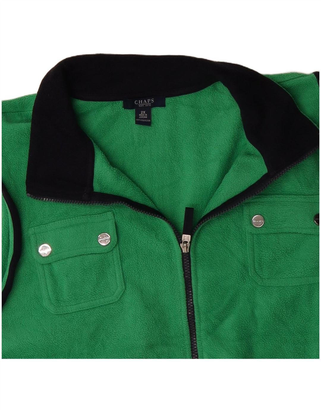 CHAPS Womens Fleece Gilet UK 20 2XL Green Polyester