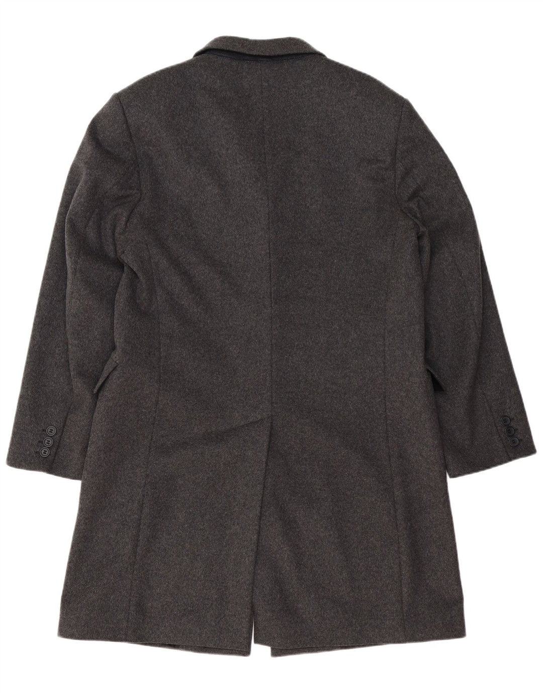 BENETTON Мужское пальто IT 52 XL Серое Шерстяное