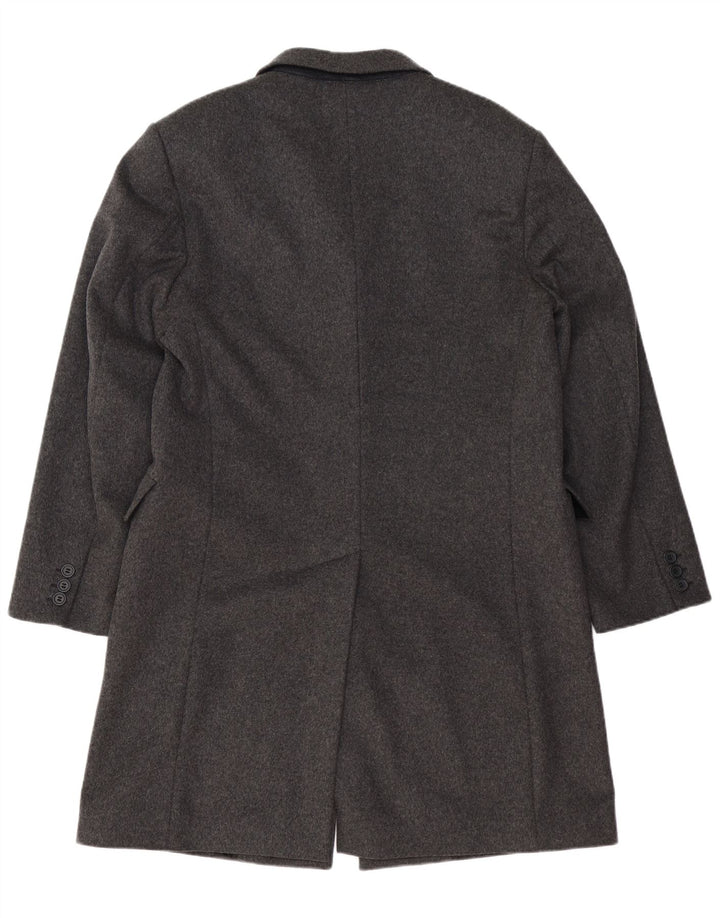 BENETTON Мужское пальто IT 52 XL Серое Шерстяное